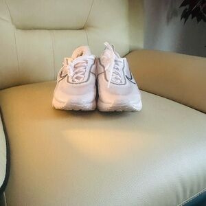 White Sneakers with Black Accents